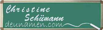 Christine Schümann Visitenkarte